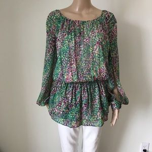 BCBG Max Azria Floral Tunic Mini  Sz S